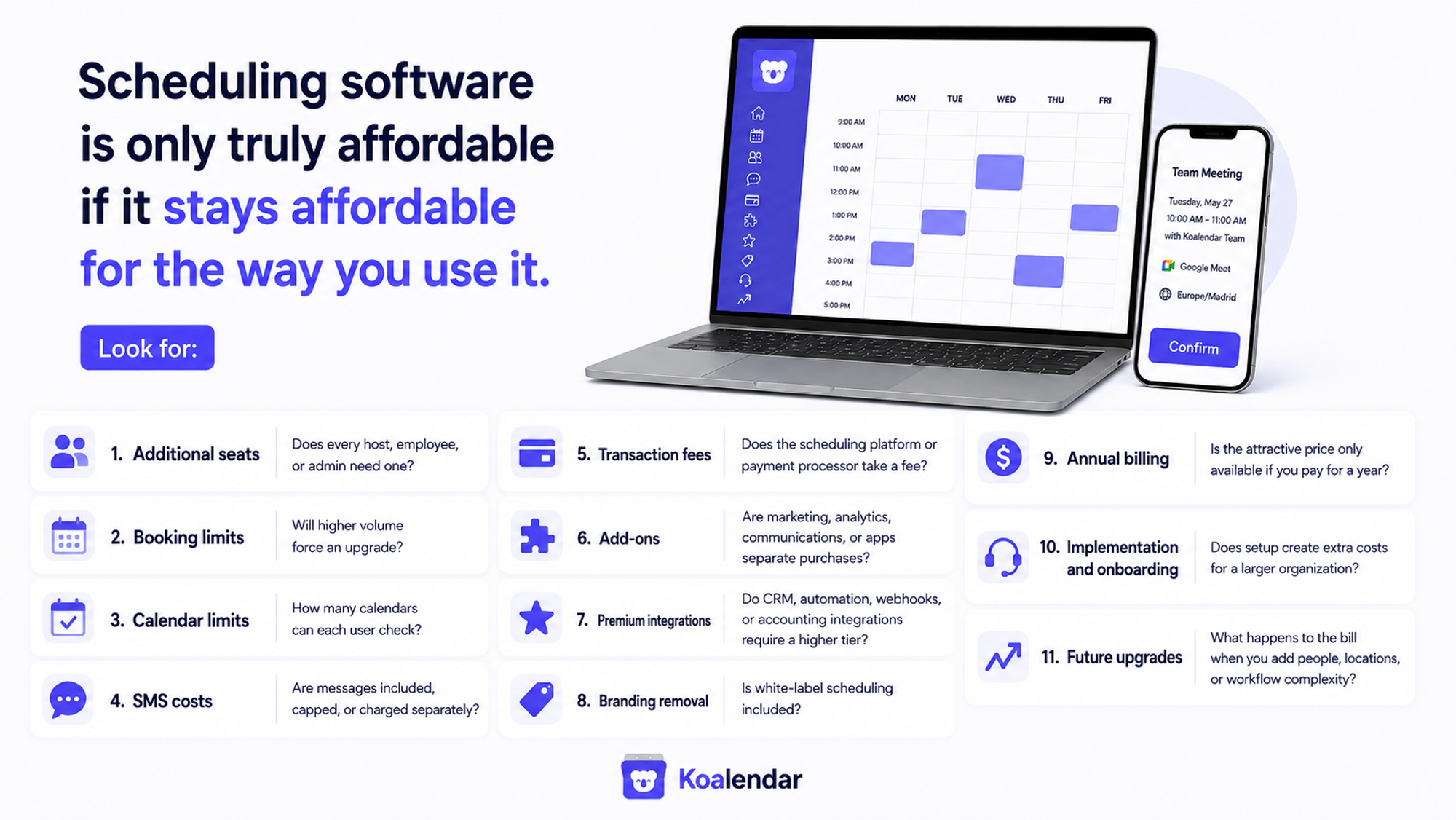 graphic of hidden cost of scheduling software cost
